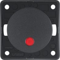 937722505 - Control push-button, NO contact, red lens, Integro - Design Flow/Pure, anth m