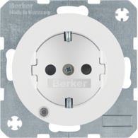 41102089 - Tomas de corriente SCHUKO con LED de control, R.1/R.3, blanco polar, brillo