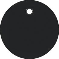 11462045 - Tapa interruptor/pulsador tirador, R.1/R.3, negro, brillo