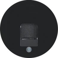 11702045 - Tapa central con protección de suciedad y portaetiquetas, R.x, negro, brillo