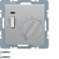 20306084 - Termostato con contacto NC, interruptor y LED, Q.x, aluminio