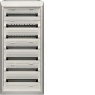 FU72DN - Caja de distribución empotrable vegaD,7 filas,168M,1287x600x150mm s/puerta