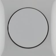 928912506 - Regulador 1-10 con marco, Integro, gris, brillo