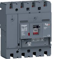 HET161GR - Interruptor automático caja moldeada  h3+ P250, 4P4D N0-50-100%, 160A, 70kA,LSnI