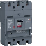 HET100GR - Interruptor automático caja moldeada  h3+ P250,3P3D, 100A,70kA,relé LSnI