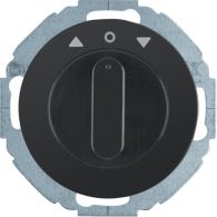 38112145 - Interruptor rotativo para persianas, 1 polo, R.CLASSIC, negro, brillo