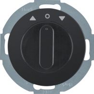38122145 - Interruptor rotativo para persianas, 2 polos, R.CLASSIC, negro, brillo