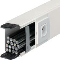 LFF4009009016 - Canal de distribución LFF de PVC 40x90mm, blanco RAL9016