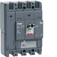 HEJ251GR - Interruptor automático caja moldeada  h3+ x630, 4P4D N0-50-100%, 250A, 70kA,LSnI