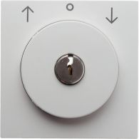 1081898900 - Tapa con cerradura,interruptor con llave persianas,berkerS/B,blanco polar,brillo