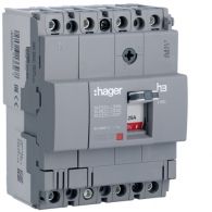 HDA026L - Interruptor automático de caja moldeada x160, 4P4D, 18kA, 25A, TM Fijo