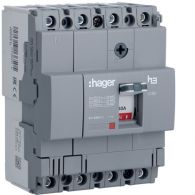 HDA041L - Interruptor automático de caja moldeada x160, 4P4D, 18kA, 40A, TM Fijo