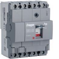 HDA051L - Interruptor automático de caja moldeada x160, 4P4D, 18kA, 50A, TM Fijo