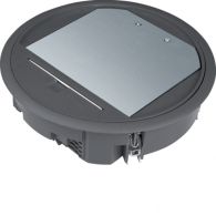 VR06059005 - Boîte de sol ronde 12 modules noire