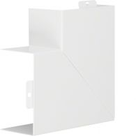 LFS6010059016 - Angle plat cache de découpe pour goulotte LFS 60x100mm blanc
