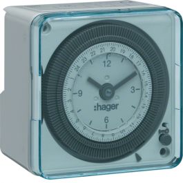 Analog Hager 24 Hour Timer Switch, Packaging Type: Box, 230 V