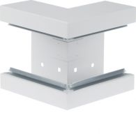 BRS6513039010 - External corner of base profile for BRS 68x130mm lid 80mm of steel pure white