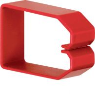 HN750503 - Retaining clip for slotted panel trunking PC/ABS halogenfree 75x50mm rot