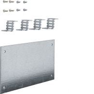 UT26A - Mounting plate, univers, deep-adjustable until 27mm, 1-row, 115x210x2,5mm