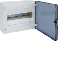 VS112TJ - Small distributor,golf,surface,1row,IP40,12M,MS-terminal,N+PE,transparent door