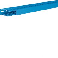 BA760025BL - Slotted panel trunking made of PVC BA7 60x25mm blue