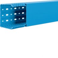 BA780100BL - Slotted panel trunking made of PVC BA7 80x100mm blue
