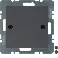 10091616 - Blind plug centre plate, screw-on, B.3/B.7, ant., matt