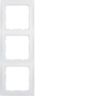 10139909 - Frame 3gang, S.1, p. white, matt, plastic