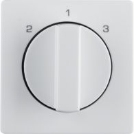 10846089 - Centre plate rot. knob for 3-step switch, Q.1/Q.3, p. white velvety