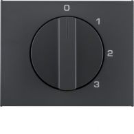 10877106 - Centre plate rot. knob for 3-step switch, neut. pos., K.1, ant. matt, lacq.