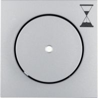 16741404 - Centre plate f. time relay insert, push-button clearlens, B.7, al., matt, lacq.
