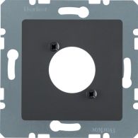 14121606 - Central plate for XLR D-connector , com-tech, ant., matt