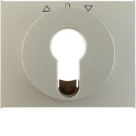 15047104 - Centre plate f. key push-button f. blinds/key switch,K.5,stainl.steel matt lacq.