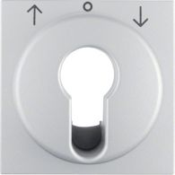 15061404 - Centre plate for key push-button for blinds/key switch, B.7, al., matt, lacq.