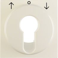 15068982 - Centre plate for key push-button for blinds/key switch, S.1, white glossy