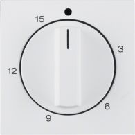 16321909 - Centre plate for mechanical timer, S.1/B.3/B.7, p. white, matt, plastic