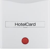 16401909 - Centre plate impr. f.push-b. f.hotel card, redlens , S.1/B.3/B.7, p.wh. m. plas.