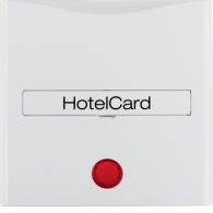 16408989 - Centre plate imprint f. push-b. f. hotel card, redlens, S.1/B.3/B.7, p.white gl.