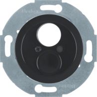 450821 - Insert centre plate for small connector, 1930/glass, black glossy