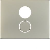 11847004 - Centre plate for loudspeaker soc. out., K.5, stainless steel, metal matt finish