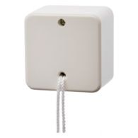 390640 - Pullcord switch off/change-over surface-mtd, surface-mtd, white glossy