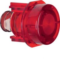 1279 - Knob for push-button/pilot lamp E10, light control, red, trans.