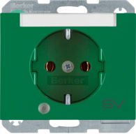 41107113 - SCHUKO soc.out. LED+&quot;SV&quot; impr.,labfield,enhncd contact prot.,screw-in lift ,K1
