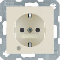 41108982 - SCHUKO soc.out. LED,labfield,enhncd contact prot.,screw-in lift term.,S1,wh