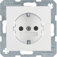 41238989 - SCHUKO soc.out.,enhncd contact prot.,screw-in lift term.,S.1/B.3/B.7,p.white gl.