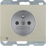 6765107004 - Soc.out. earth.pin+LED orient.,enhncd contact prot.,screw-in lift ,K5,steel,lacq