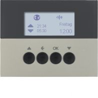 85745173 - KNX radio blind time switch quicklink, display, K.5, stainless steel matt, lacq.