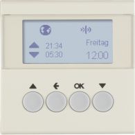 85745182 - KNX radio blind time switch quicklink, display, S.1, white glossy
