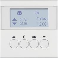 85745189 - KNX radio blind time switch quicklink, display, S.1/B.3/B.7, p. white glossy