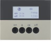 85745273 - KNX radio timer quicklink, display, K.5, stainless steel matt, lacq.
